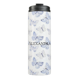 Bouteilles Isothermes Joli Papillons blancs violets Anniversaire