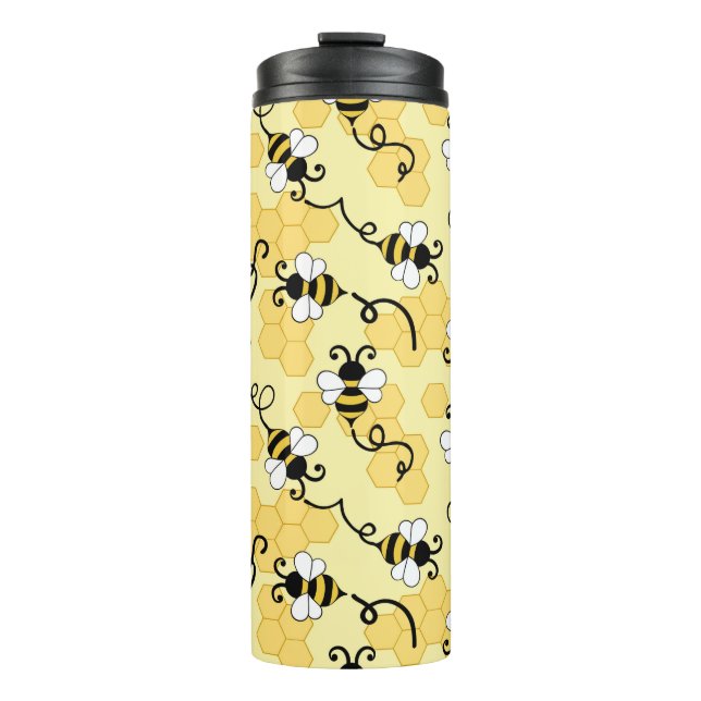 Bouteilles Isothermes Joli petit motif abeilles (Devant)