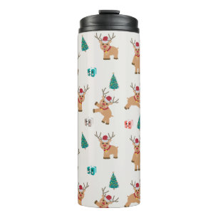 Bouteilles Isothermes Joli renne de Noël