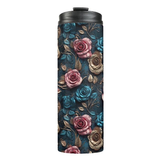 Bouteilles Isothermes Joli Roses d'or rose (Devant)