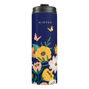 Bouteilles Isothermes Joli tournesol jaune Fleurs sauvages & papillons