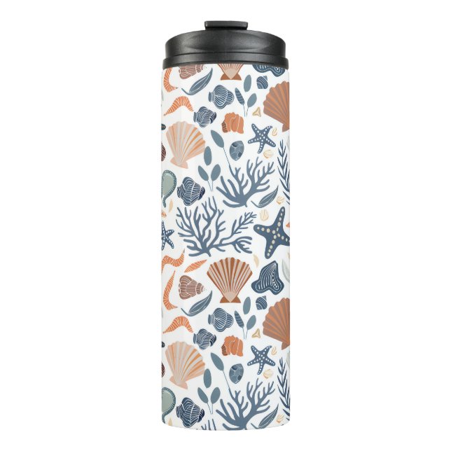 Bouteilles Isothermes Jolie Aquarelle Coquille Corail Tumbler Thermique (Devant)