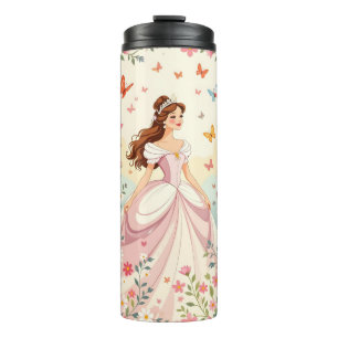 Bouteilles Isothermes Jolie princesse avec papillons