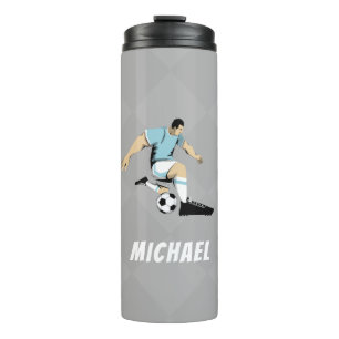 Bouteilles Isothermes Joueur de football Personnalisé Moderne Design ten
