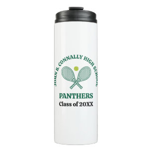 Bouteilles Isothermes Joueur de tennis personnalisé au lycée vert