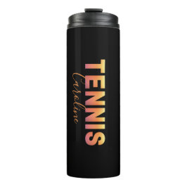 Bouteilles Isothermes Joueuse de tennis personnalisée fille Nom personna