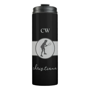 Bouteilles Isothermes Joueuse de tennis personnalisée Tennis Girl Cadeau