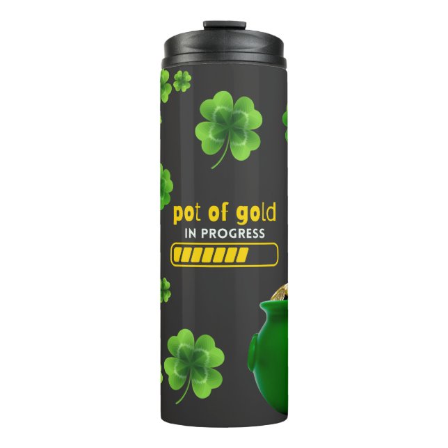 Bouteilles Isothermes Jour de la Saint Patrick Pot d'or en cours Tumbler (Devant)