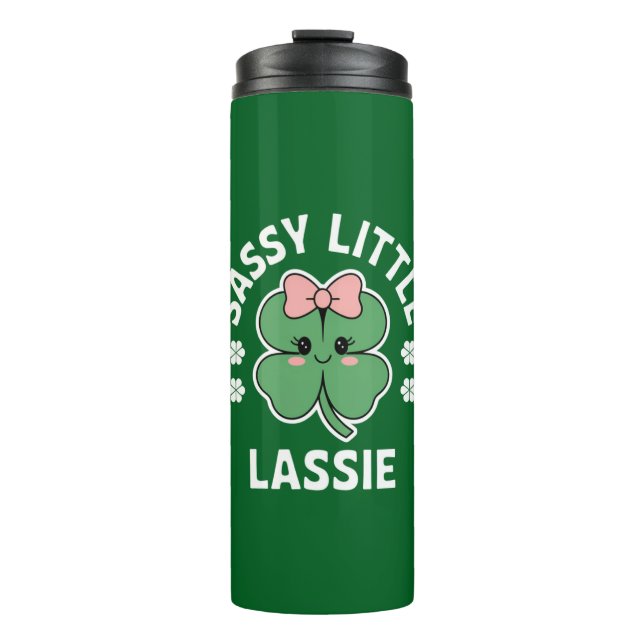 Bouteilles Isothermes Jour de la Saint Patrick Sassy Petite Lassie Enfan (Devant)
