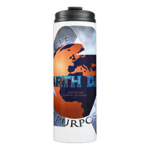 Bouteilles Isothermes Jour des terres Changer Le Monde Tumbler Thermique