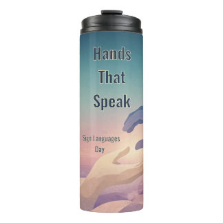 Bouteilles Isothermes Journée mondiale des langues des signes Tumbler
