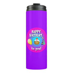 Bouteilles Isothermes Joyeux Anniversaire Pour Vous - Typographie
