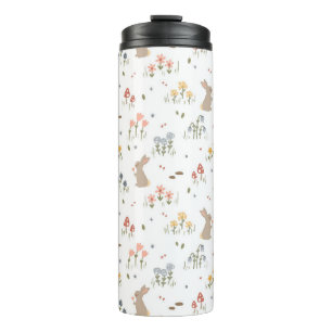 Bouteilles Isothermes Joyeux Bunny Fleur sauvage de Pâques mignonette Bo