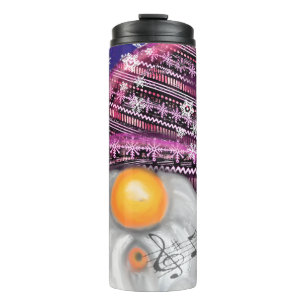 Bouteilles Isothermes Joyeux Gnome En Casquette Violet Chante Une Chanso