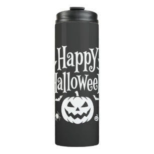 Bouteilles Isothermes Joyeux Halloween Citrouille Chauve-Souris Araignée