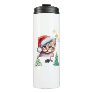 Bouteilles Isothermes Joyeux Noël miaou !