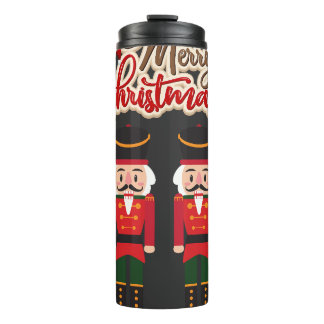 Bouteilles Isothermes Joyeux Noël Nutcracker Festive Tee de vacances