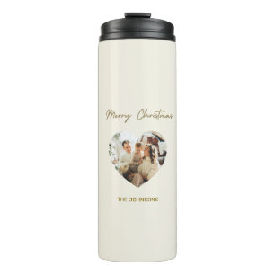Bouteilles Isothermes Joyeux Paruline thermique personnalisée de Noël