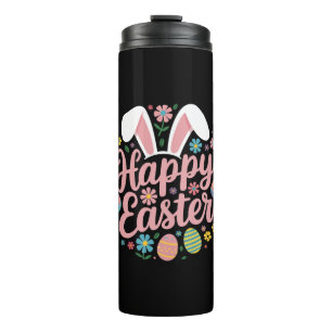 Bouteilles Isothermes Joyeux Sayings de Pâques Oeuf Bunny
