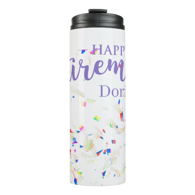 Bouteilles Isothermes Joyeux Tumbler Thermal Confetti Retraite (Devant)