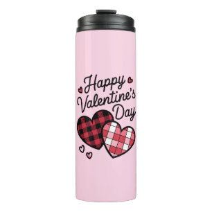 Bouteilles Isothermes Joyeux Valentines Jour léopard Plaid Coeur d'amour