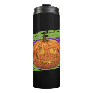 Bouteilles Isothermes Joyeux visage de Citrouille d'Halloween féminin