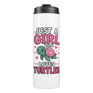 Bouteilles Isothermes Juste une fille qui aime les tortues Vecteur de to