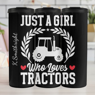Bouteilles Isothermes Juste une fille qui aime les tracteurs