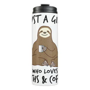 Bouteilles Isothermes Juste une fille qui aime Sloths Coffee