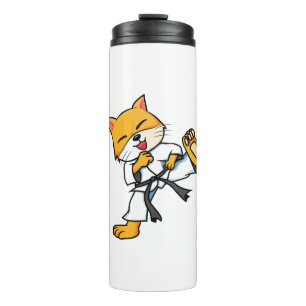 Bouteilles Isothermes Karate Cat Cartoon Drôle
