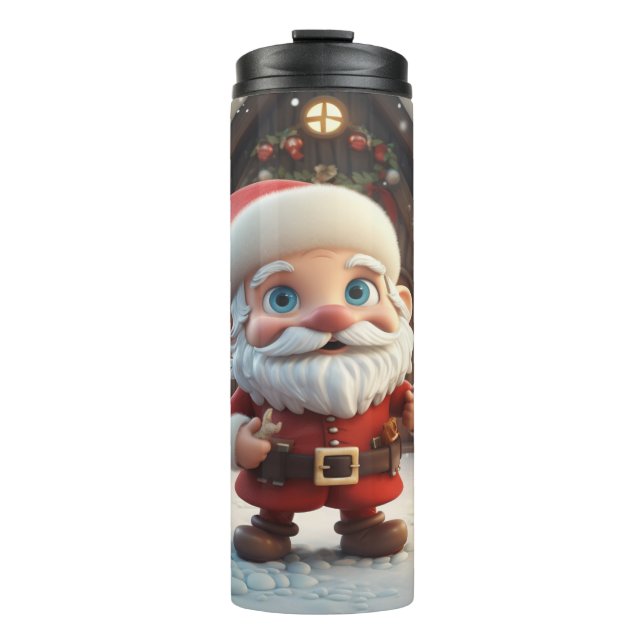 Bouteilles Isothermes Kawaii Cute Père Noël (Devant)