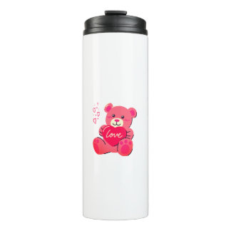 Bouteilles Isothermes Kawaii Fluffy Animal Pink