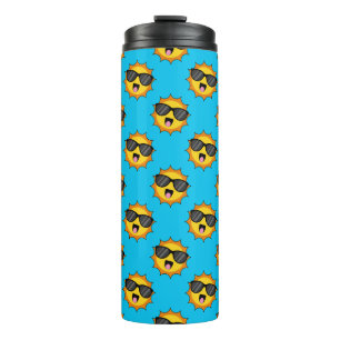 Bouteilles Isothermes Kawaii Joyeux soleil avec lunettes de soleil