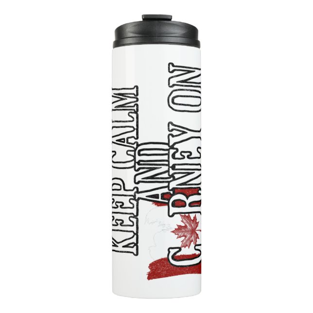 Bouteilles Isothermes Keep Calm and Carney On (Devant)