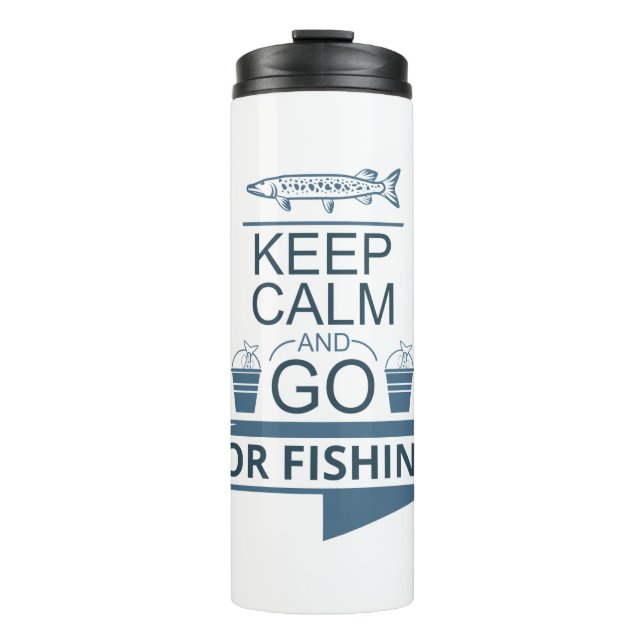 Bouteilles Isothermes Keep calm and go for fishing (Devant)