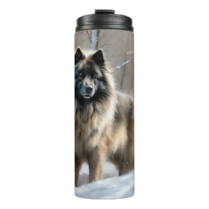 Bouteilles Isothermes Keeshond Qu'il neige Noël