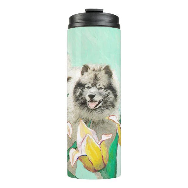 Bouteilles Isothermes Keeshony in Tulips Peinture mignonne Original Chie (Devant)