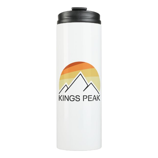 Bouteilles Isothermes Kings Peak Utah Retro (Devant)