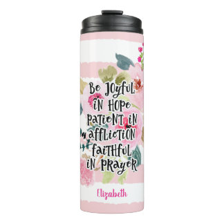 Bouteilles Isothermes La Bible chrétienne personnalisée en couleur rose