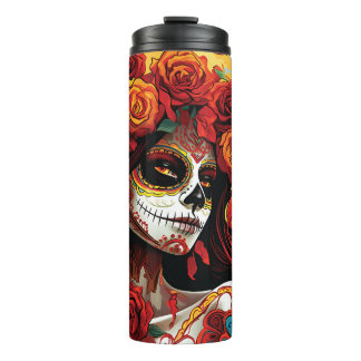Bouteilles Isothermes La Catrina Calavera Jour de l'Halloween Morte