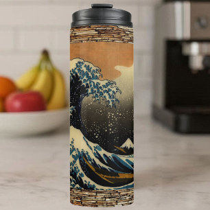Bouteilles Isothermes La Grande Vague de Kanagawa Artiste Japonais Vinta