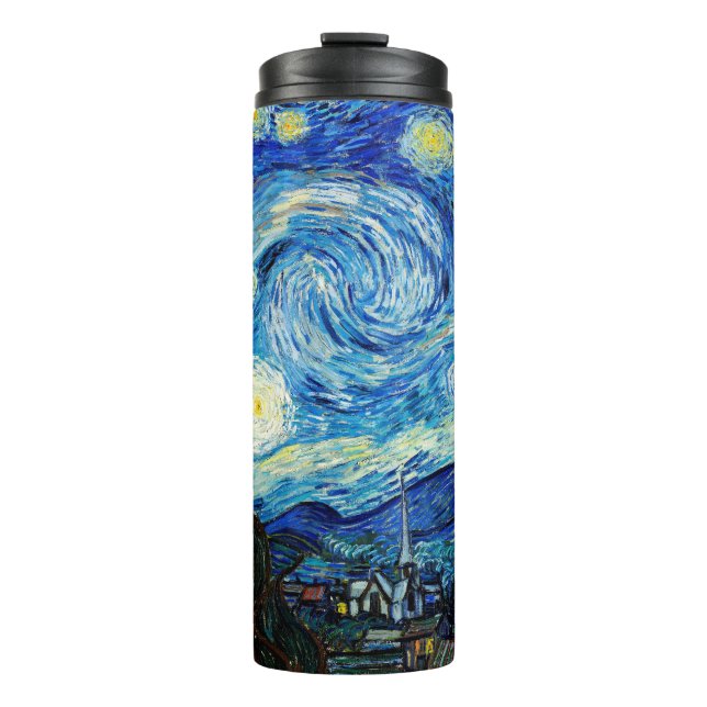 Bouteilles Isothermes La nuit étoilée par Vincent Van Gogh (Devant)
