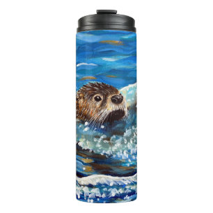 Bouteilles Isothermes La Otter dans la peinture de la mer