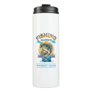 Bouteilles Isothermes La pêche arrive. Le whisky aide!