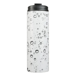 Bouteilles Isothermes La pluie goutte des gouttelettes humides pluvieuse