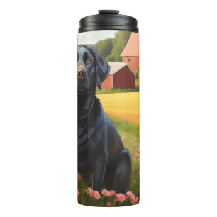 Bouteilles Isothermes Labrador Retriever à la ferme