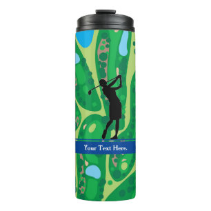 Bouteilles Isothermes Lady Golfer Image Paruline thermique personnalisée