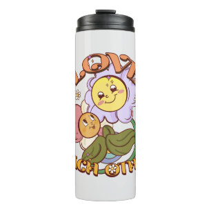 Bouteilles Isothermes L'Amour L'Un L'Autre   Design floral lunaire
