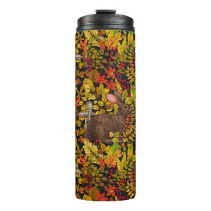 Bouteilles Isothermes Lapin d'automne en noir