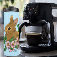 Lapin Lapin Fleurs Roses